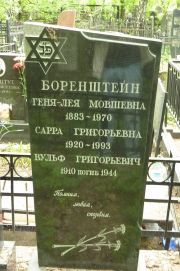 Боренштейн Геня-Лея Мовшевна, Москва, Востряковское кладбище